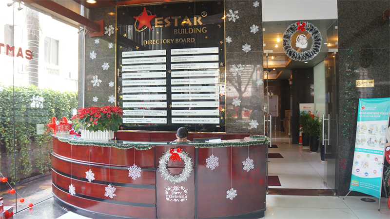 Sảnh lễ tân tòa nhà Estar